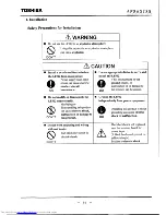 Preview for 15 page of Toshiba LF502 Instruction Manual