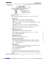 Preview for 33 page of Toshiba LF502 Instruction Manual