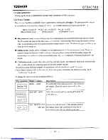 Preview for 39 page of Toshiba LF502 Instruction Manual