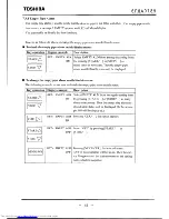 Preview for 56 page of Toshiba LF502 Instruction Manual