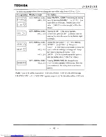 Preview for 66 page of Toshiba LF502 Instruction Manual