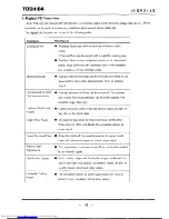 Preview for 70 page of Toshiba LF502 Instruction Manual