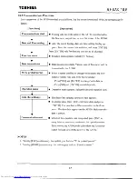 Preview for 88 page of Toshiba LF502 Instruction Manual