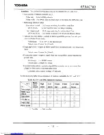 Preview for 102 page of Toshiba LF502 Instruction Manual