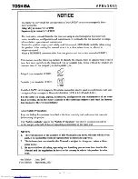 Preview for 2 page of Toshiba LF600F Instruction Manual