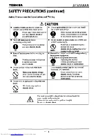 Предварительный просмотр 5 страницы Toshiba LF600F Instruction Manual