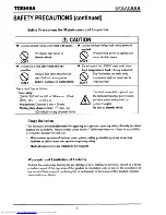 Preview for 6 page of Toshiba LF600F Instruction Manual