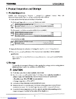 Preview for 12 page of Toshiba LF600F Instruction Manual