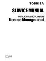 Toshiba License Service Manual preview