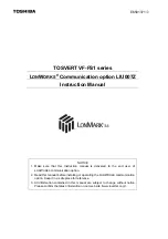 Preview for 1 page of Toshiba LONWORKS LIU007Z Instruction Manual