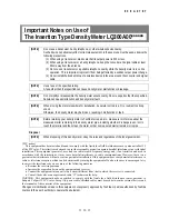 Preview for 12 page of Toshiba LQ300A00 Series Operation Manual