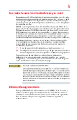 Preview for 5 page of Toshiba LX800 Series (Spanish) Manual Del Usuario