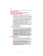 Preview for 2 page of Toshiba LX815-D1210 User Manual