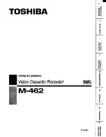 Toshiba M-462 Owner'S Manual preview