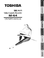 Toshiba M-64 Owner'S Manual preview