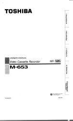 Toshiba M-653 Owner'S Manual предпросмотр