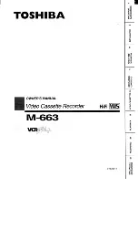 Toshiba M-663 Owner'S Manual preview