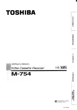 Toshiba M-754 Owner'S Manual preview