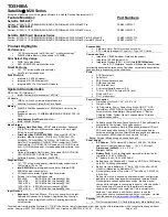 Toshiba M20-S257 Specifications preview