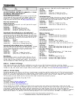 Preview for 2 page of Toshiba M200-ST2002 Specifications