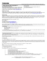 Preview for 2 page of Toshiba M205-S4804 Specifications