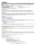 Preview for 2 page of Toshiba M305-S4819 - Satellite - Core 2 Duo 1.83 GHz Specifications