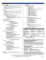 Preview for 2 page of Toshiba M400-EZ5031 - Portege - Core 2 Duo 1.83 GHz Specifications