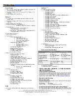 Preview for 2 page of Toshiba M400-S5032 - Portege - Core 2 Duo 1.83 GHz Specifications