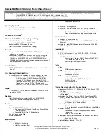 Toshiba M405-S8003 Specifications предпросмотр