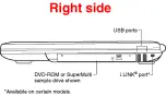 Preview for 8 page of Toshiba M45-S165 Specifications