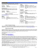 Preview for 3 page of Toshiba M5-S433 Specifications