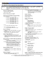 Toshiba M5-ST1412 Specifications preview