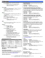 Preview for 2 page of Toshiba M55-S3512 Specifications