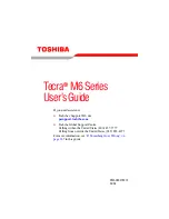Preview for 1 page of Toshiba M6-ST3412 User Manual