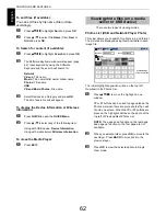 Preview for 62 page of Toshiba M63 Digital Series User Manual