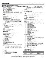 Preview for 1 page of Toshiba M640-ST2N01 Specifications