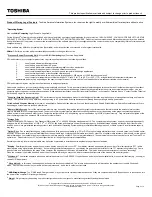 Preview for 3 page of Toshiba M640-ST2N01 Specifications