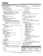 Preview for 1 page of Toshiba M645-S4050 Specifications