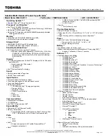 Toshiba M645-S4115 Specifications preview