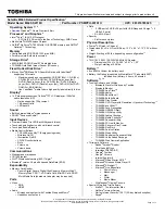 Preview for 1 page of Toshiba M645-S4118X Specifications