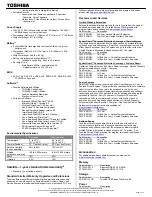 Preview for 2 page of Toshiba M65-S9092 Specifications