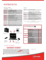 Preview for 2 page of Toshiba M750 - Portege - Core 2 Duo 2.53 GHz Specifications