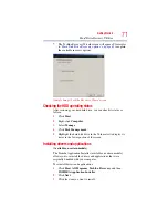 Предварительный просмотр 71 страницы Toshiba M750 - Portege - Core 2 Duo 2.53 GHz User Manual