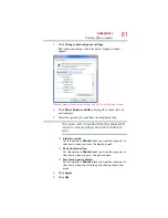 Предварительный просмотр 81 страницы Toshiba M750 - Portege - Core 2 Duo 2.53 GHz User Manual