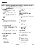 Toshiba M750-S7202 Specifications preview