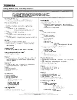 Preview for 1 page of Toshiba M750-S7211 Specifications