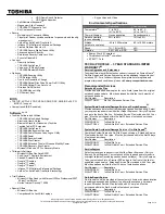 Preview for 2 page of Toshiba M750-S7211 Specifications