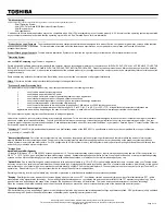 Preview for 4 page of Toshiba M750-S7211 Specifications