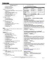 Preview for 2 page of Toshiba M750-S7241 Specifications