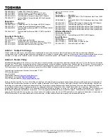 Preview for 3 page of Toshiba M750-S7241 Specifications